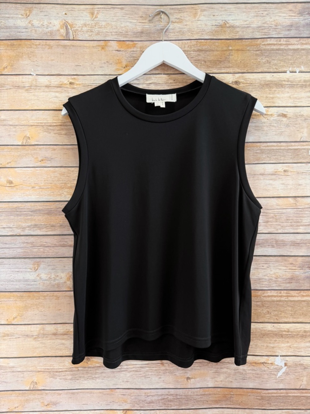 Artelier Nicole Miller Blouse Women’s Size Large Black Sleeveless NWOT